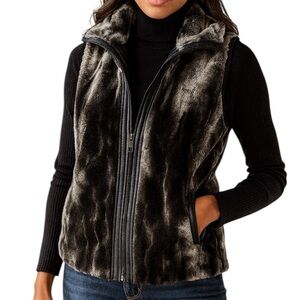 dup YOKI New York Womens Faux Fur Vest - sz Med